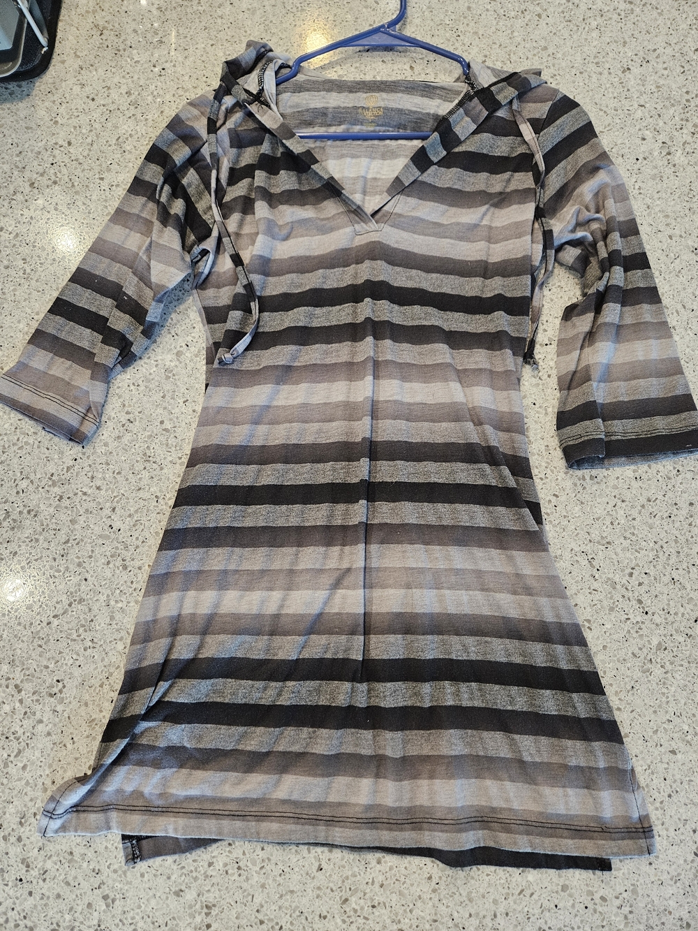 Balance Collection by Marika Sheer Hooded Striped Beach Cover-Up